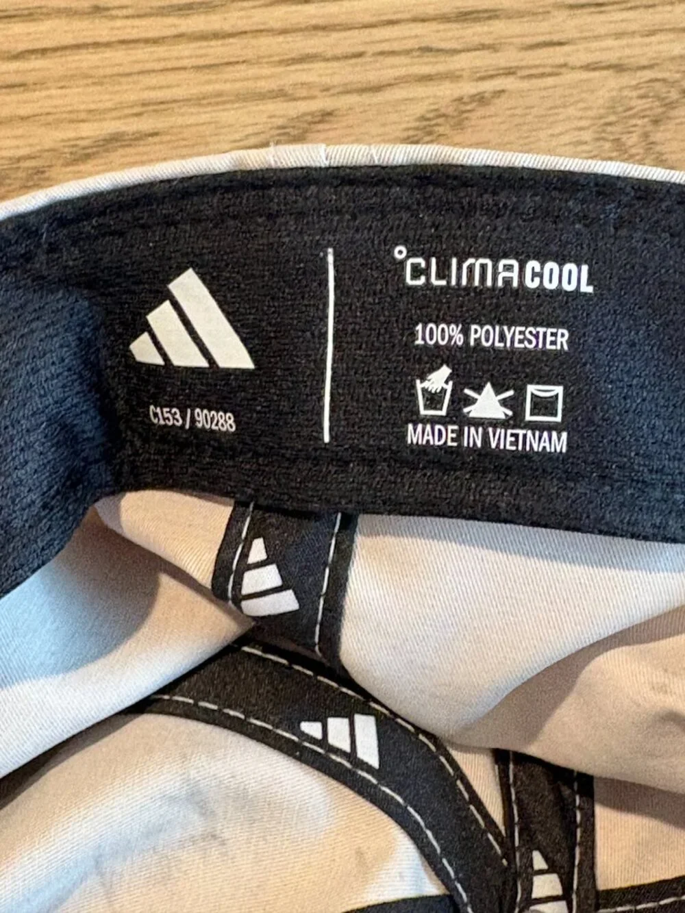 Adidas ClimaCool Beige Adjustable Baseball Hat Cap Black Logo Unisex